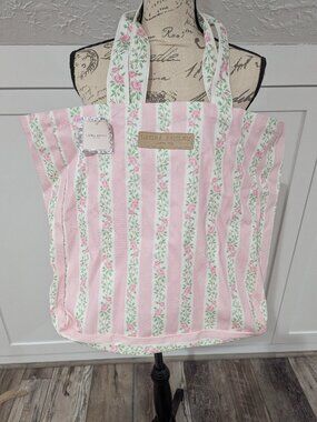 Laura Ashley Large Canvas Floral Tote
